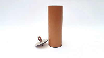 Eroju 1997 Leather and Concrete Vase