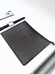 IPAD POUCH : BITTER CHOCOLATE LEATHER