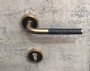 Oriental Slate Lever Arched Recessed Handle   (OSLH BRSS )